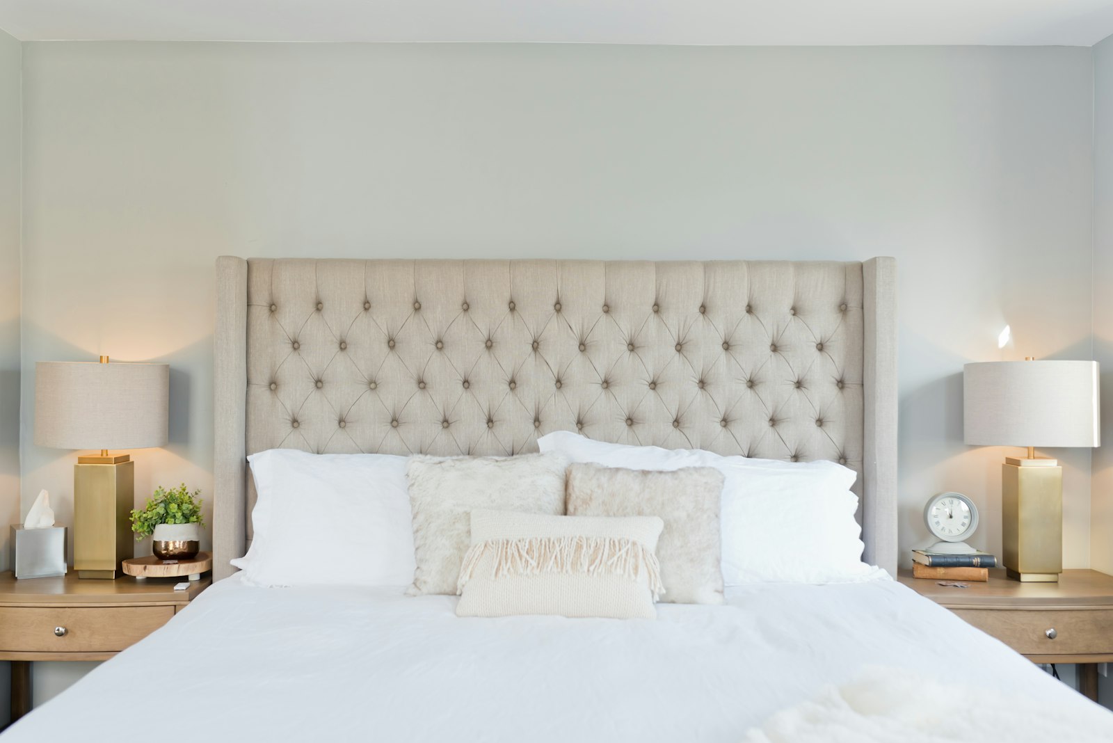 Linen bedding texture